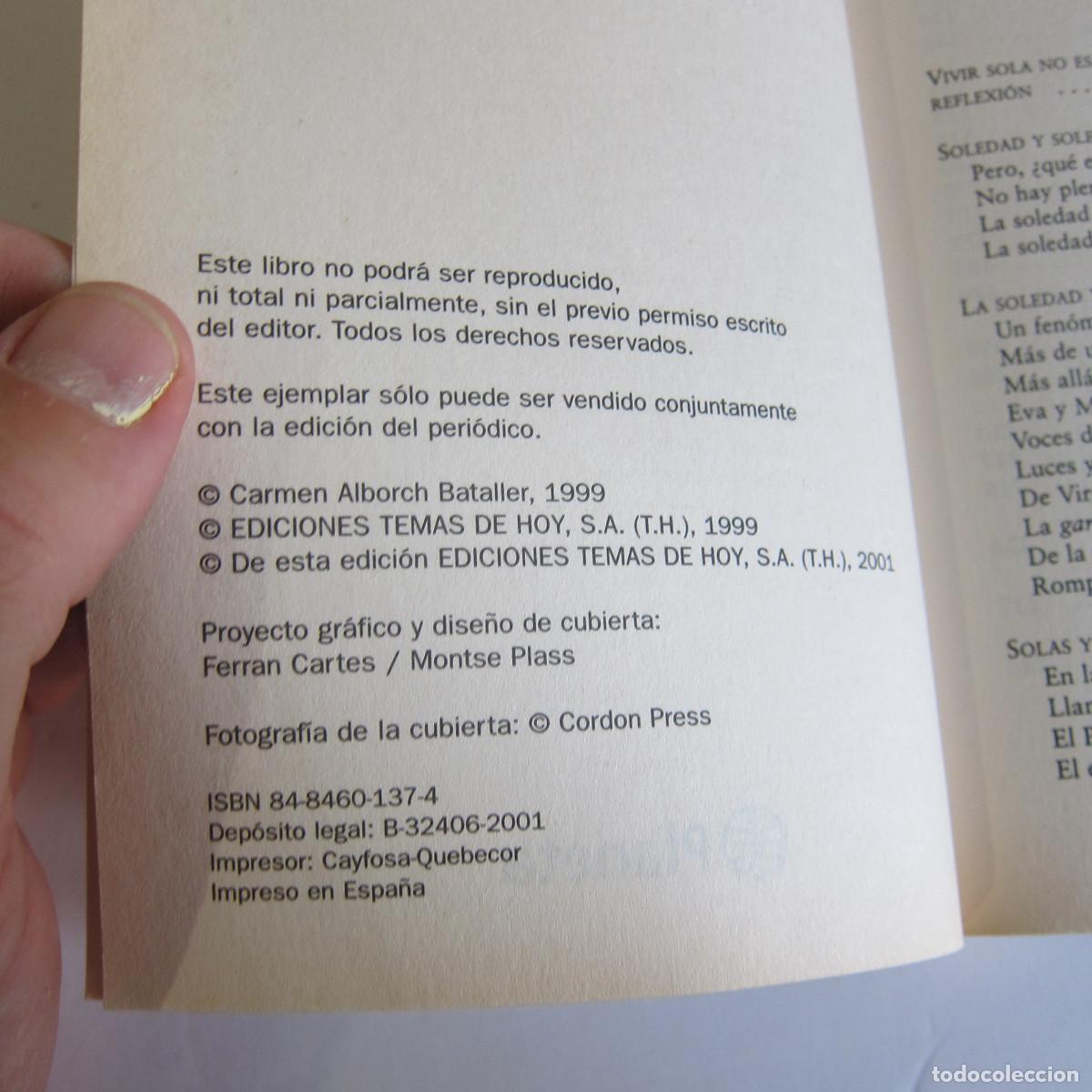Libros de segunda mano: SOLAS - CARMEN ALBORCH (PLANETA) NOVELA - Foto 7