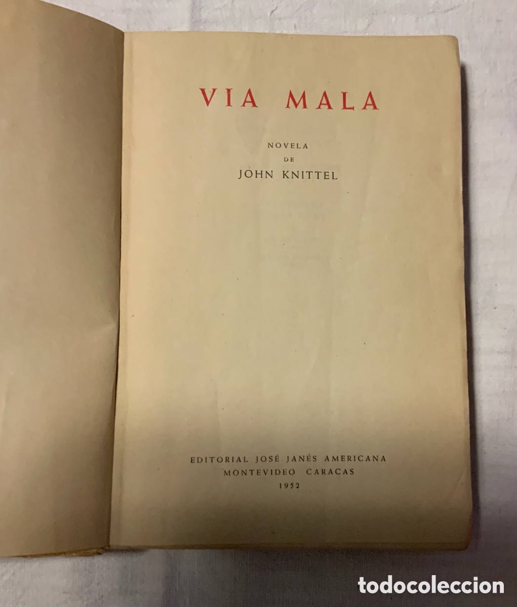 Libros de segunda mano: V&iacute;a Mala. J. Knittel - Foto 3