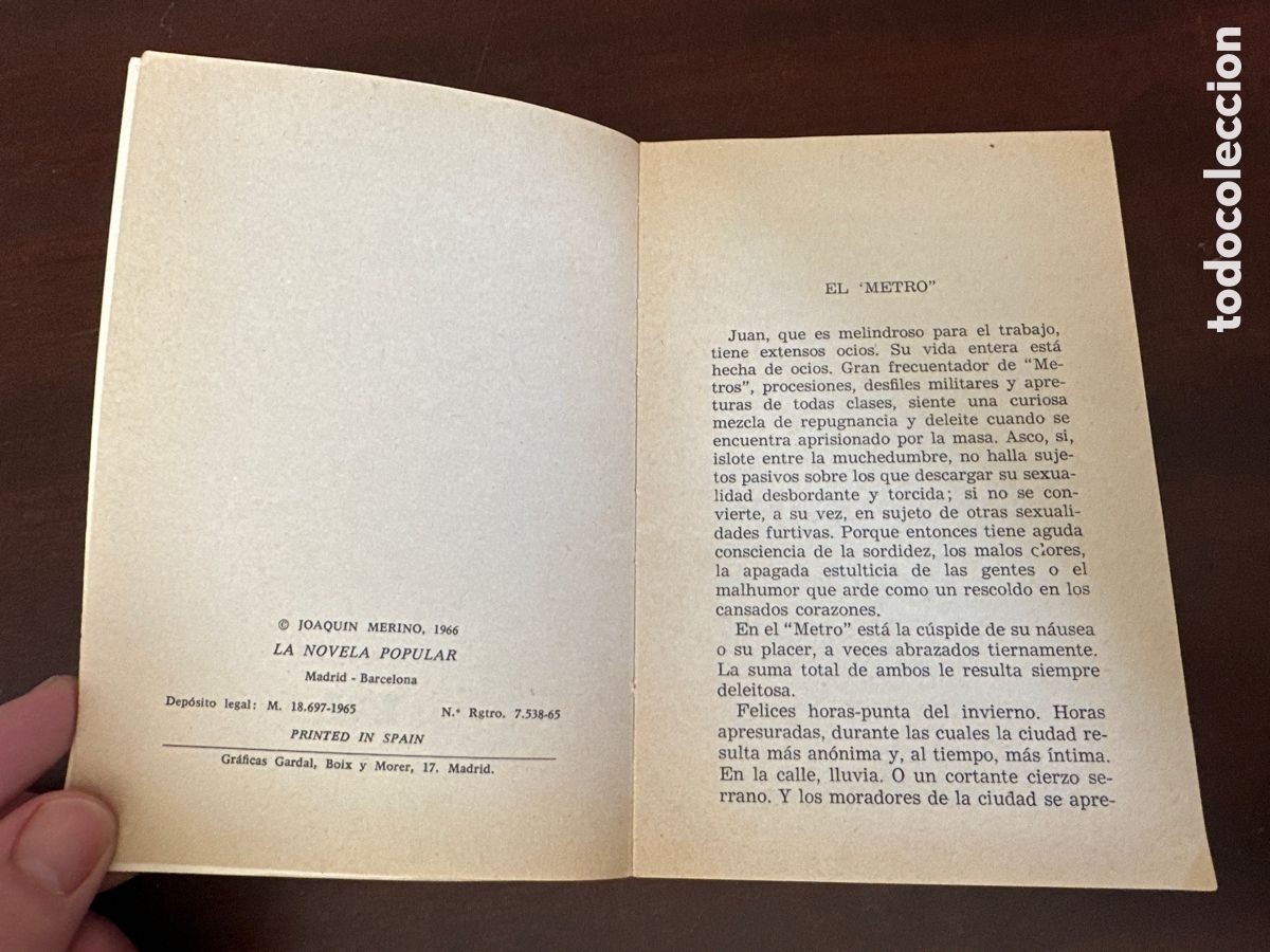 Libros de segunda mano: LA CUEVA - Merino, Joaqu&iacute;n 1966 - Foto 3