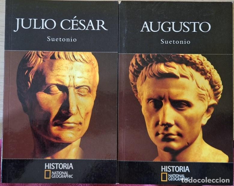 Libros de segunda mano: JULIO CESAR. AUGUSTO. 2 LIBROS. - SUETONIO.
