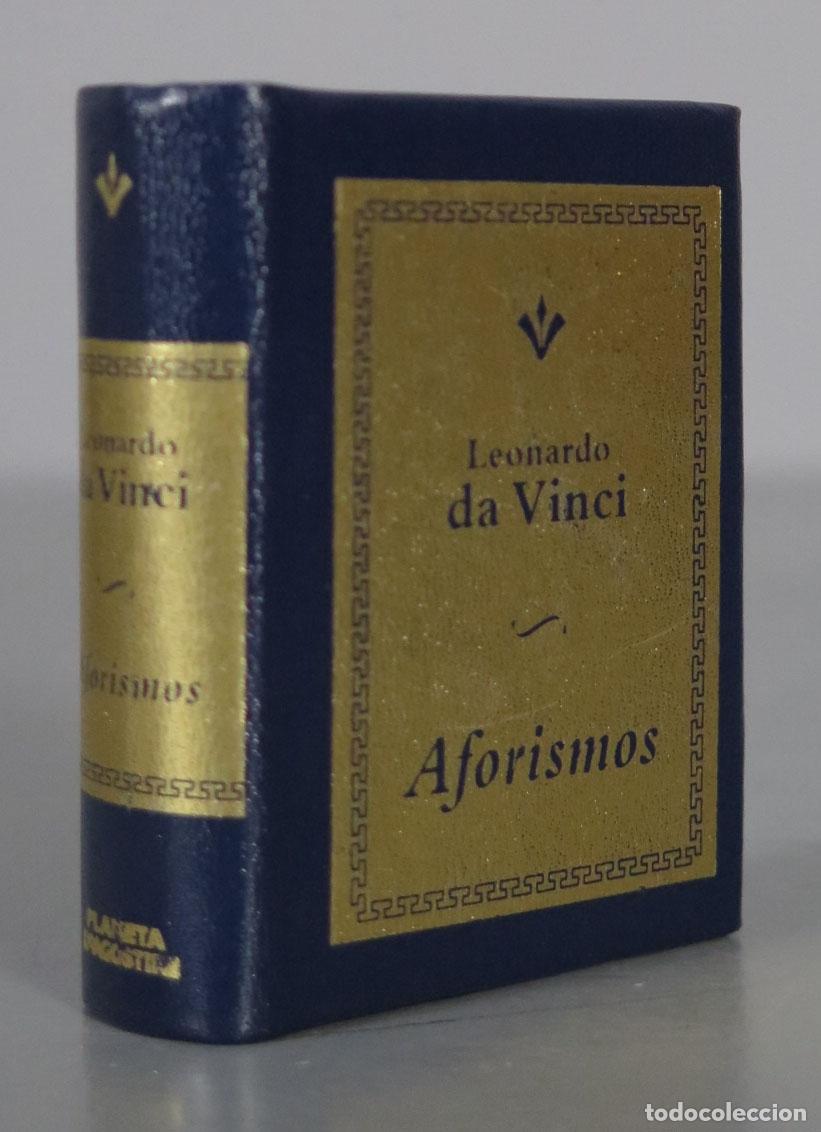 Libri di seconda mano: AFORISMOS. DA VINCI. PLANETA. LIBRO MINIATURA