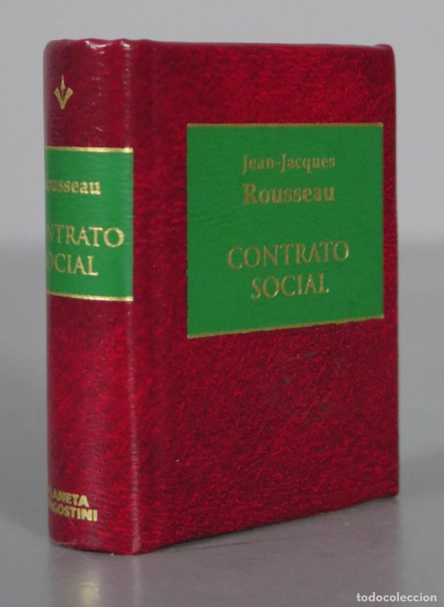 Libros de segunda mano: CONTRATO SOCIAL. ROUSSEAU. PLANETA. LIBRO MINIATURA