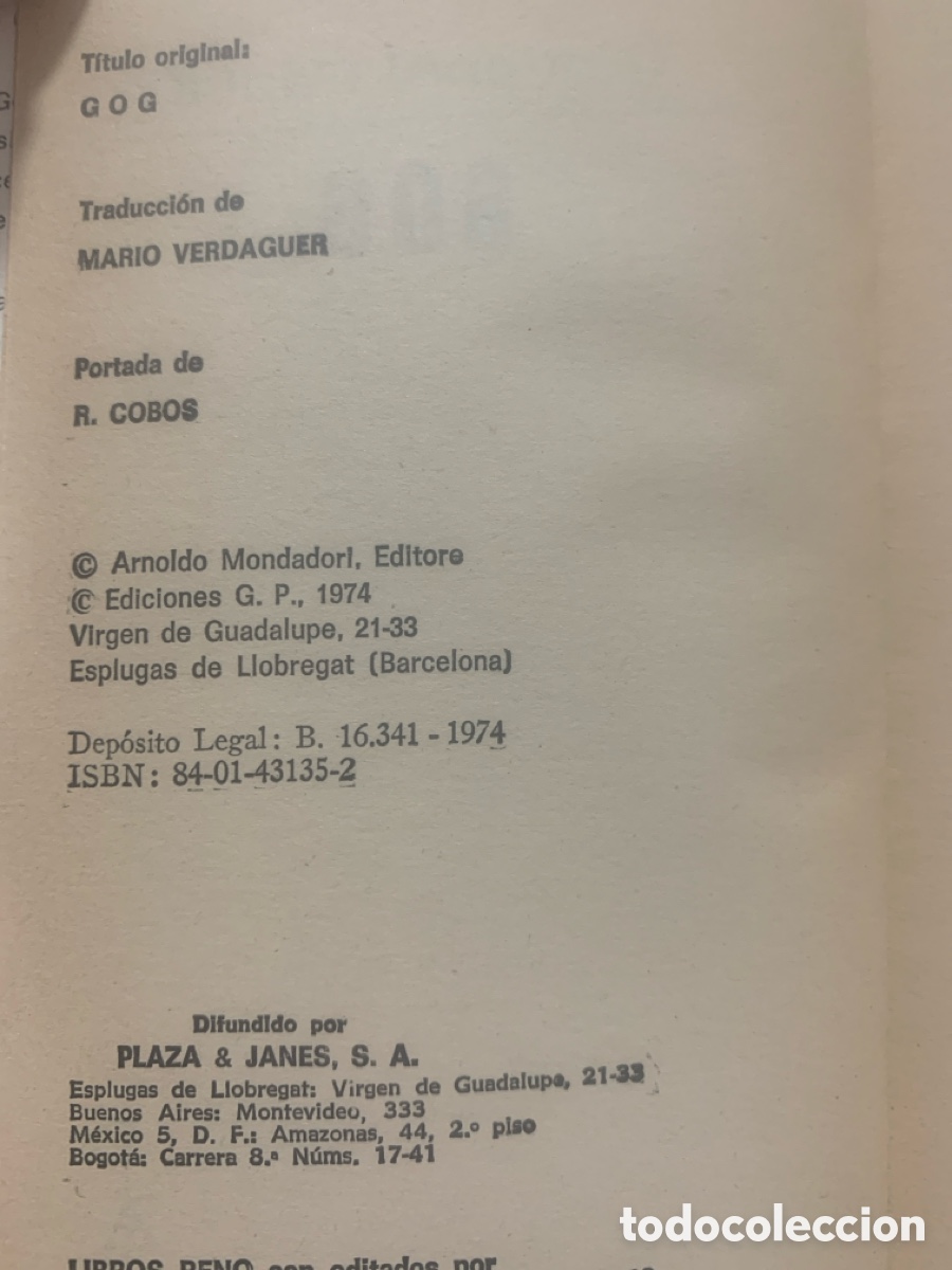 Libros de segunda mano: Gog, de Giovanni Papini - Foto 2