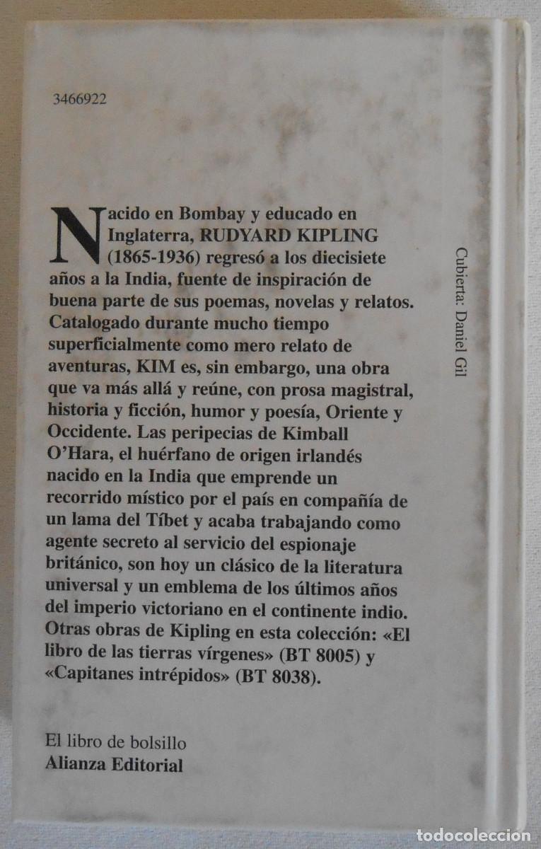 Libros de segunda mano: KIM - RUDYARD KIPLING ALIANZA EDITORIAL - Foto 2