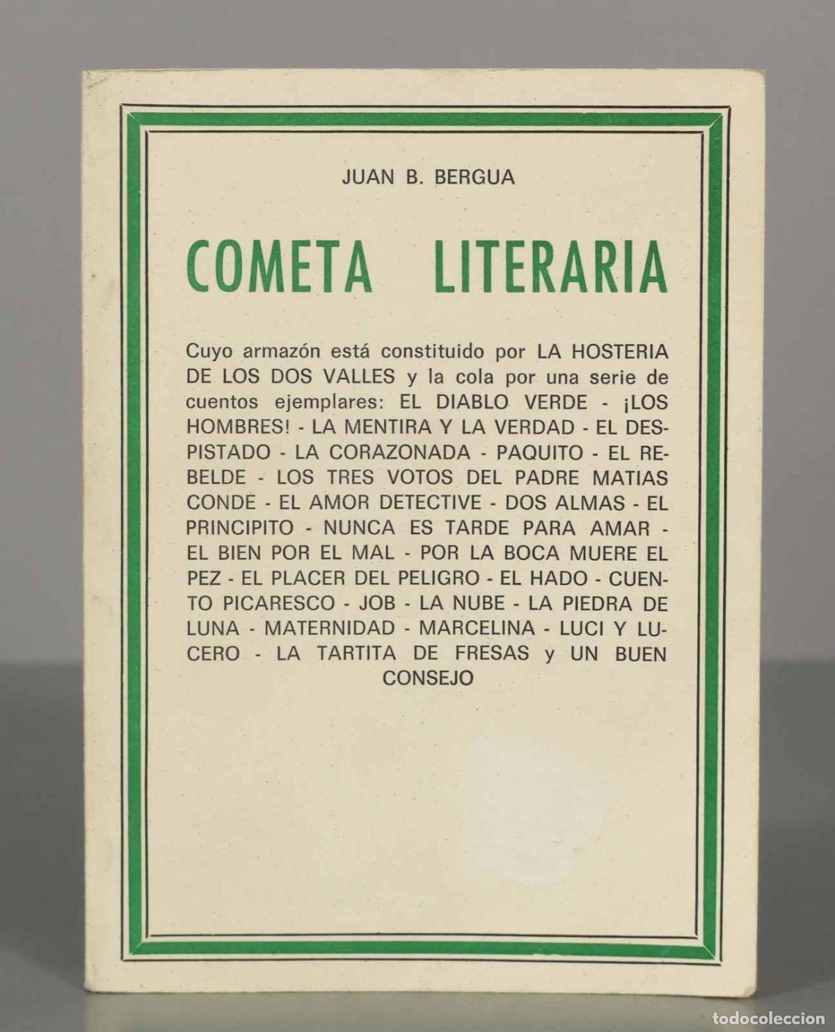 Libri di seconda mano: JUAN B. BERGUA COMETA LITERARIA