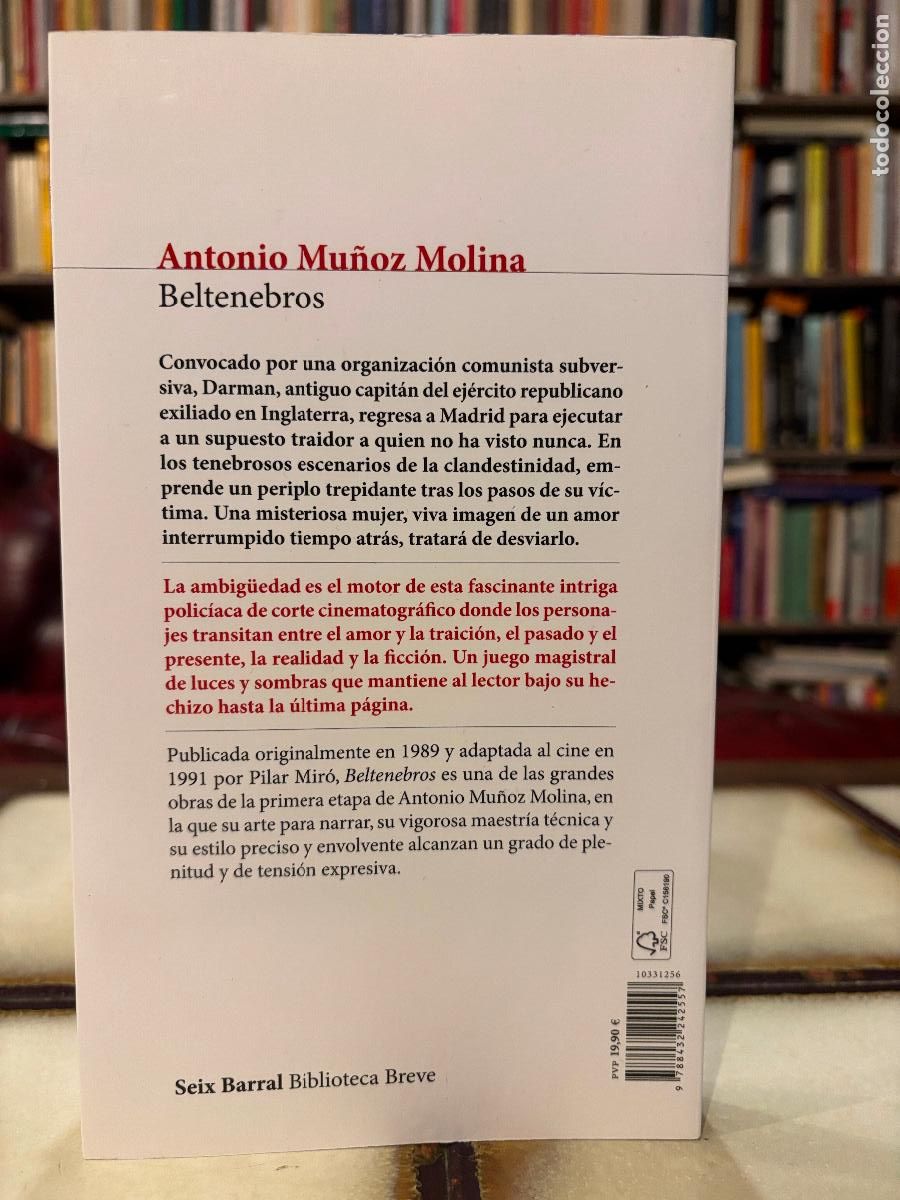 Libros de segunda mano: Beltenebros. Antonio Mu&ntilde;oz Molina. - Foto 2
