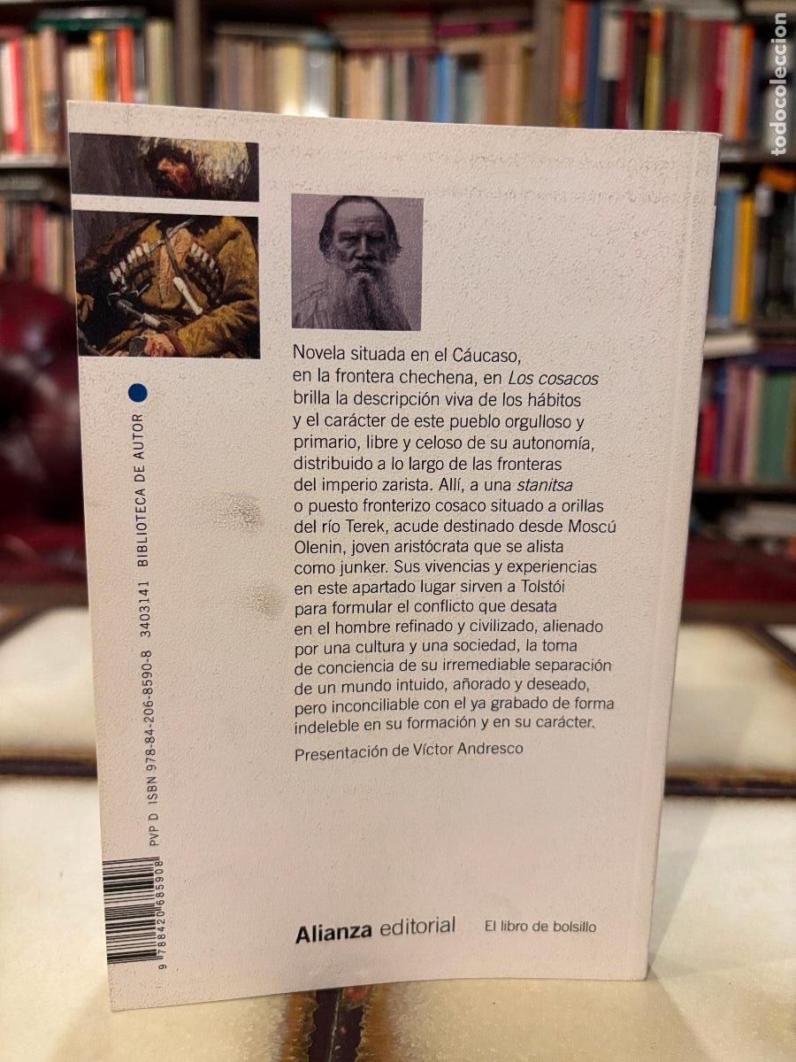Libros de segunda mano: Los cosacos. Tolst&oacute;i. Alianza Editorial. - Foto 2
