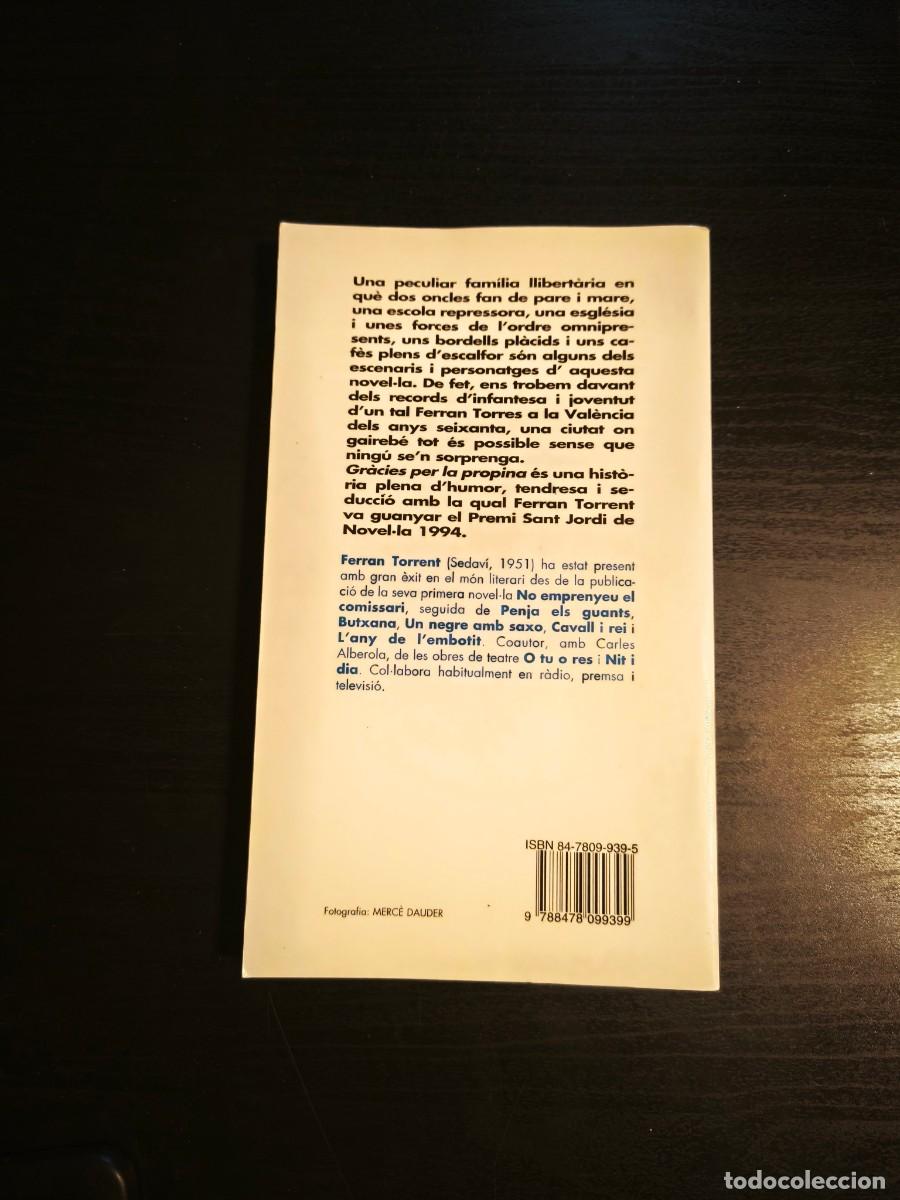 Libros de segunda mano: Gr&agrave;cies per la propina- Ferran Torrent - Foto 2