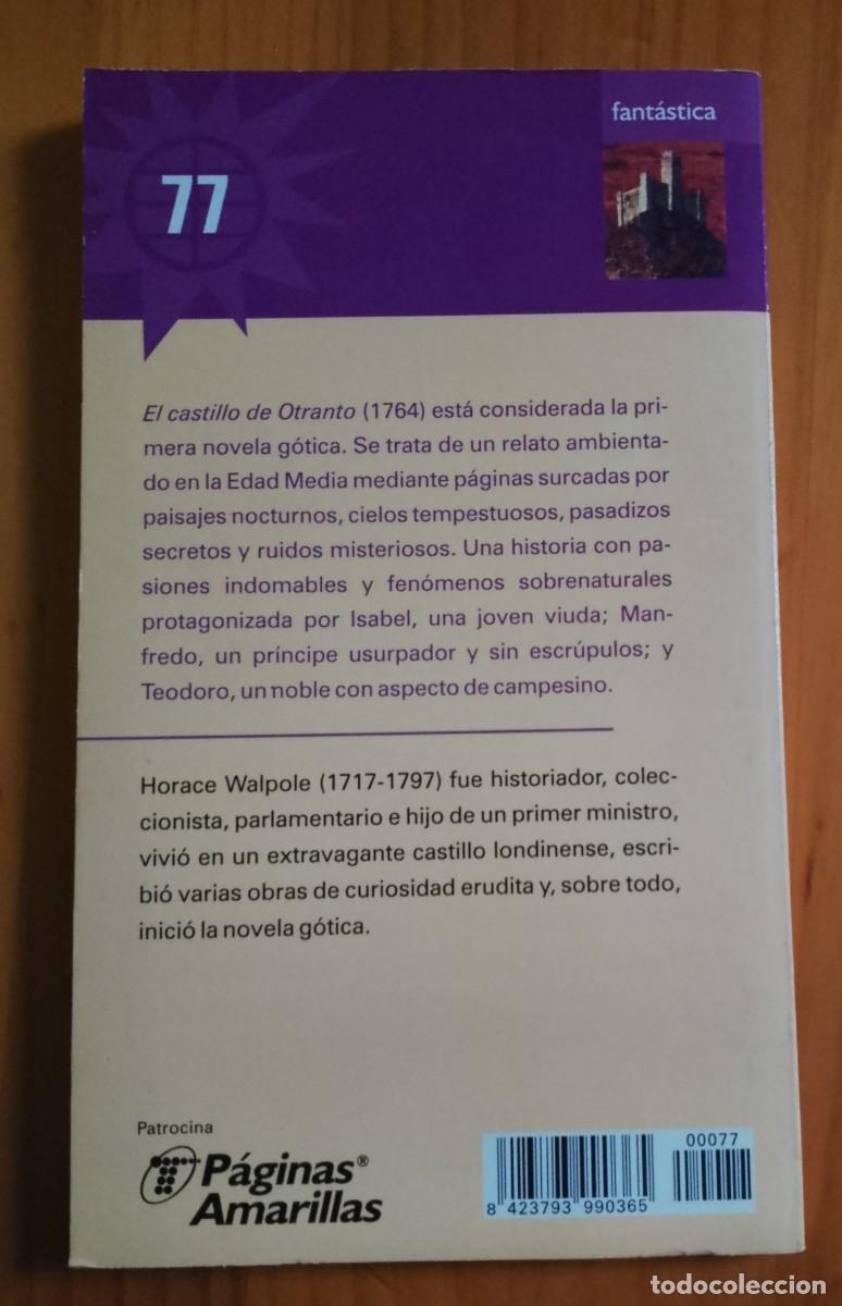 Libros de segunda mano: EL CASTILLO DE OTRANTO - HORACE WALPOLE - Foto 2