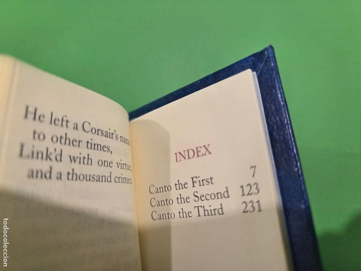 Libros de segunda mano: MINI-LIBRO...&rdquo;&rdquo;THE CORSAIR&rdquo;&rdquo;... LORD BYRON...EDICIONES DEL PRADO...2003...CLASSICS LIBRARY.. - Foto 8