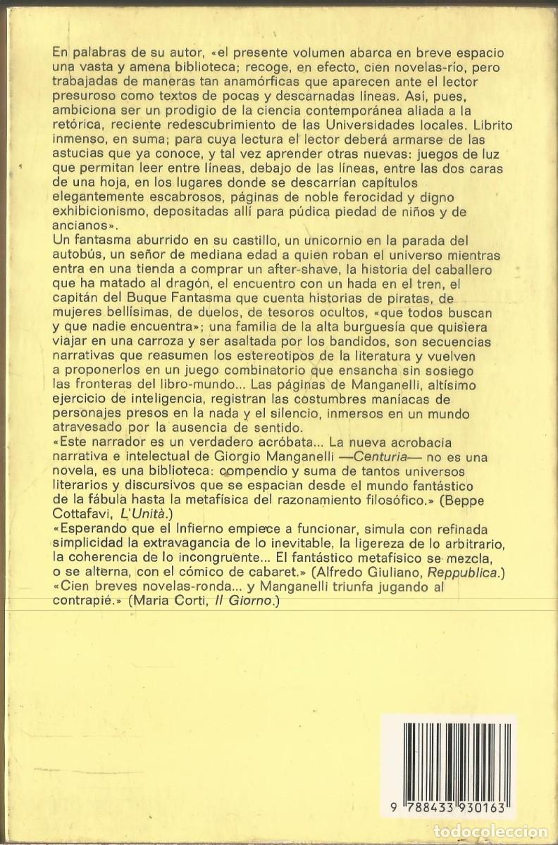 Libros de segunda mano: GIORGIO MANGANELLI. CENTURIA. ANAGRAMA. - Foto 2