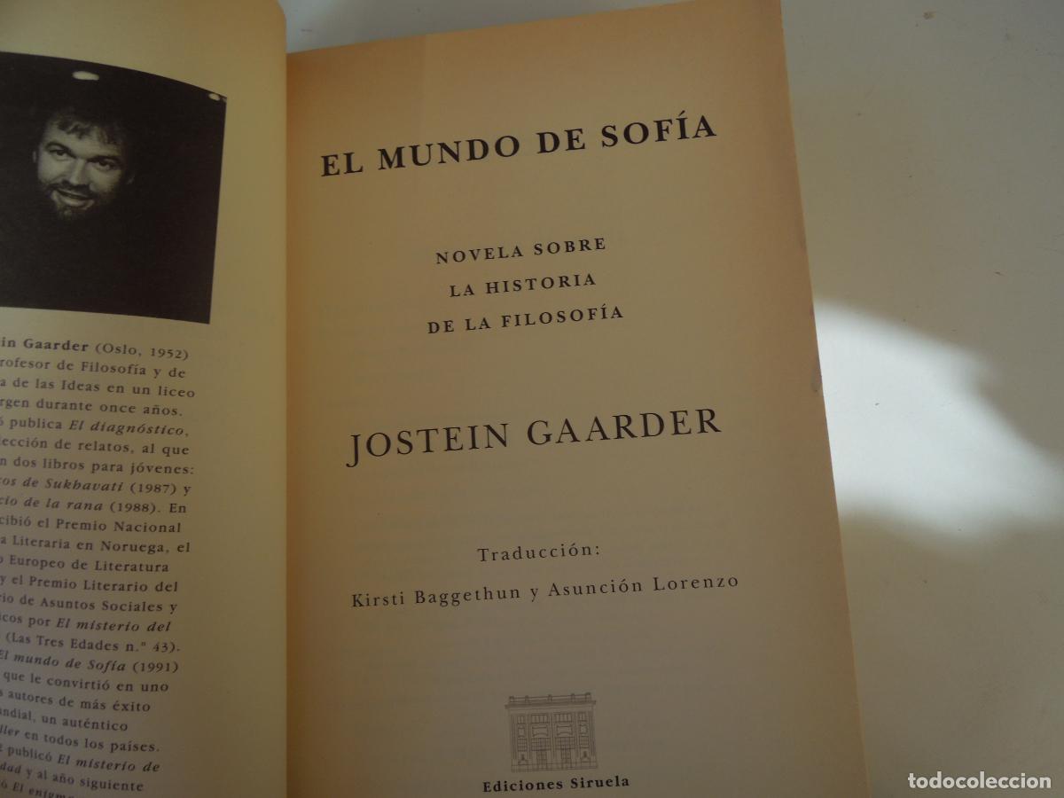 Libros de segunda mano: EL MUNDO DE SOFIA -JOSTEIN GAARDER - SIRUELA- 1998 - Foto 5