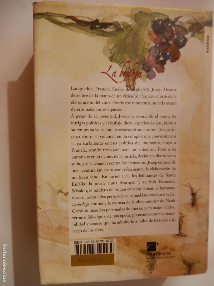 Libros de segunda mano: LA BODEGA - NOAH GORDON - ROCA EDITORIAL 2007. - Foto 2