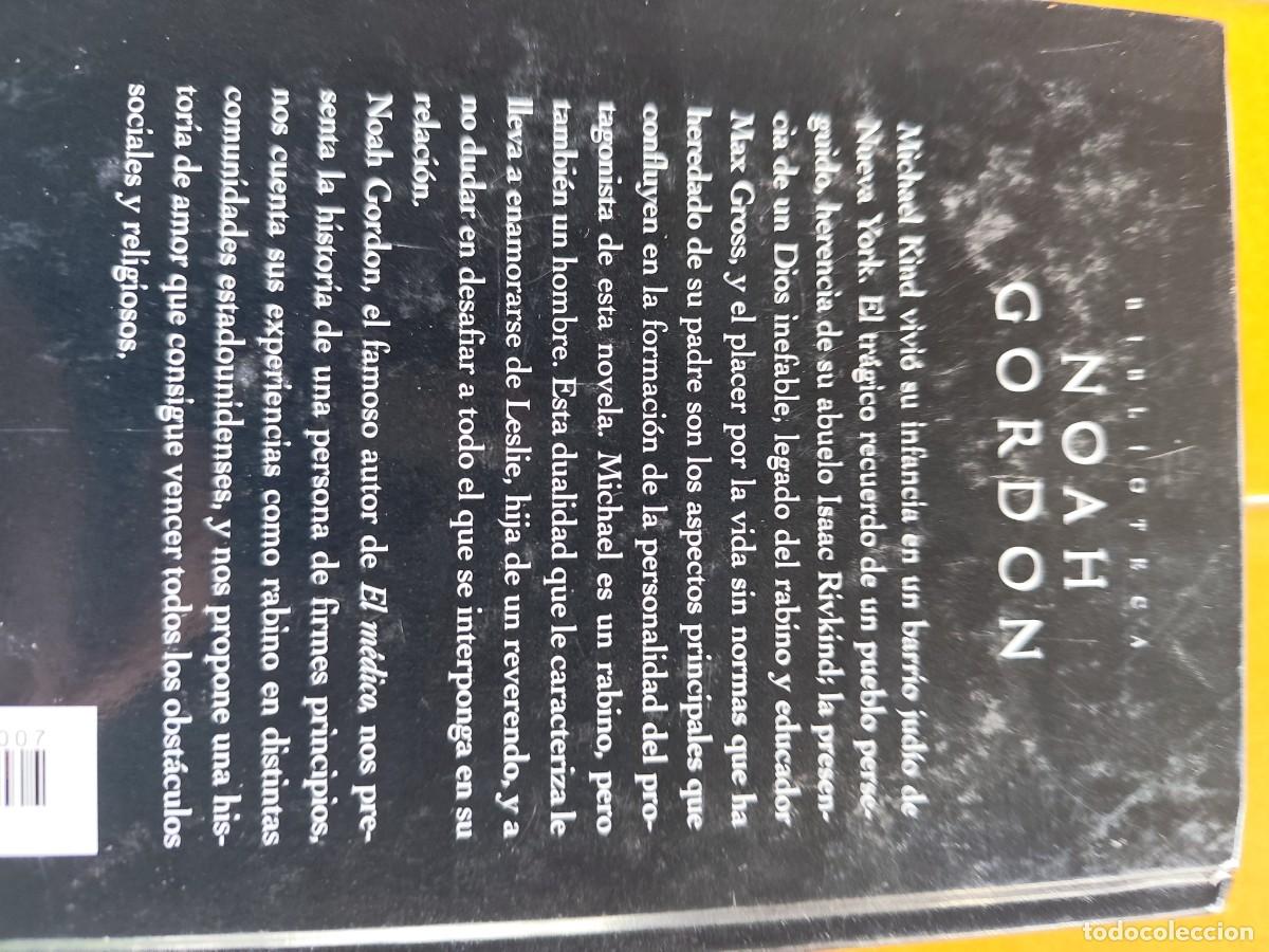 Libros de segunda mano: EL RABINO / NOAH GORDON / CJA 326 / EDICIONES B - Foto 4