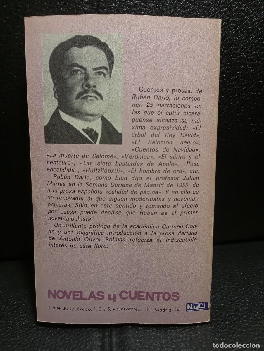 Libros de segunda mano: CUENTOS Y PROSAS - LIBRO - RUBEN DARIO - 1979 - Foto 2