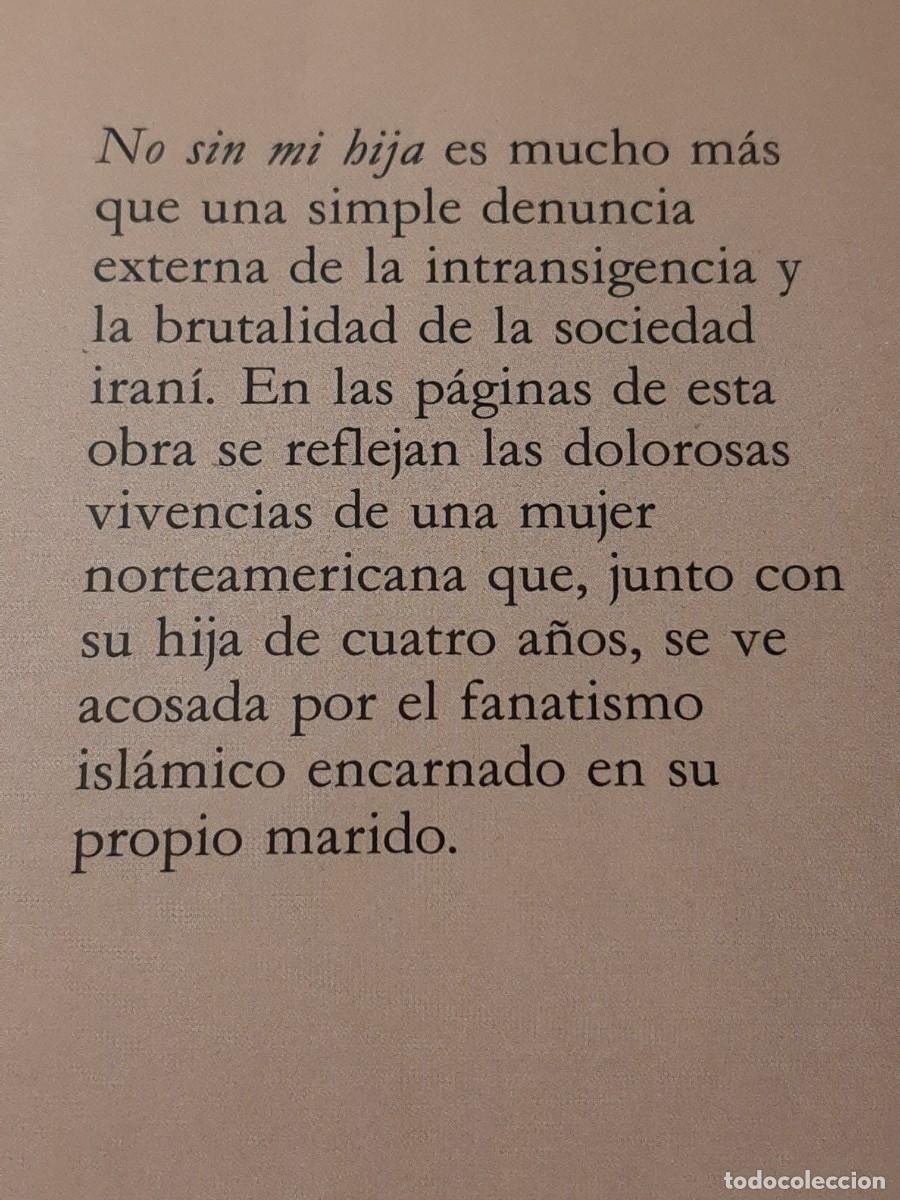 Libros de segunda mano: Libro, t&iacute;tulo: NO SIN MI HIJA. C&iacute;rculo de lectores. - Foto 4