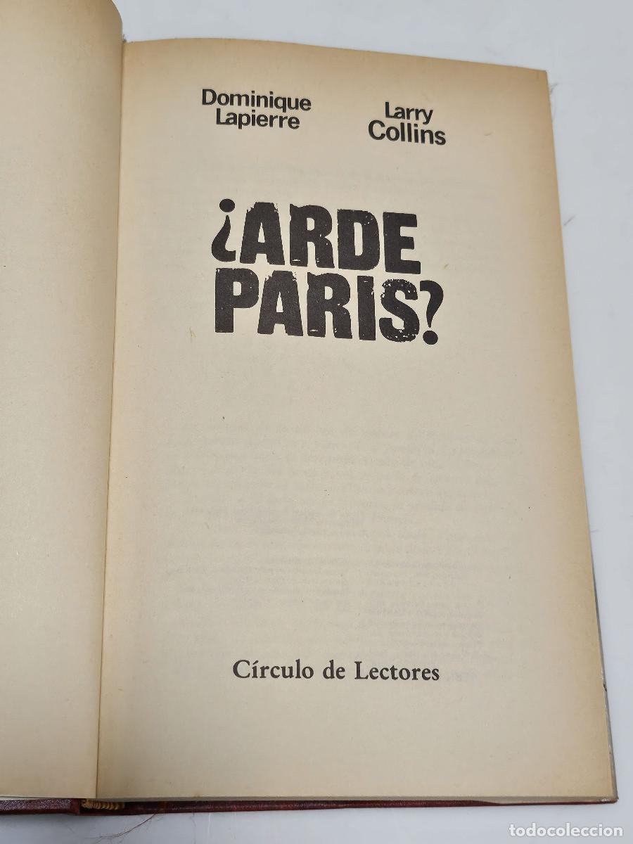 Libros de segunda mano: libro de biblioteca Arde Paris - Foto 4