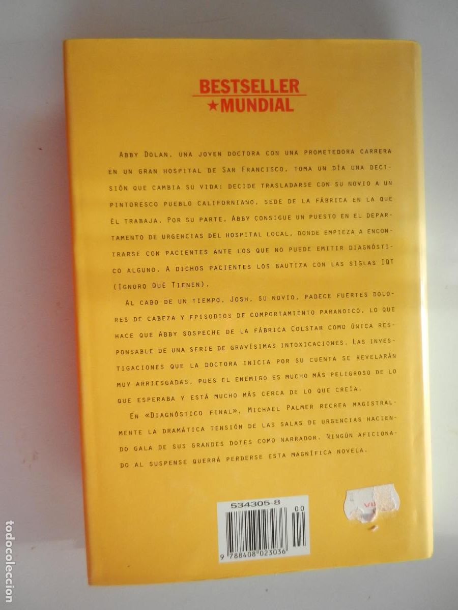 Libros de segunda mano: DIAGNOSTICO FINAL - MICHAEL PALMER - PLANETA 1998 - Foto 4