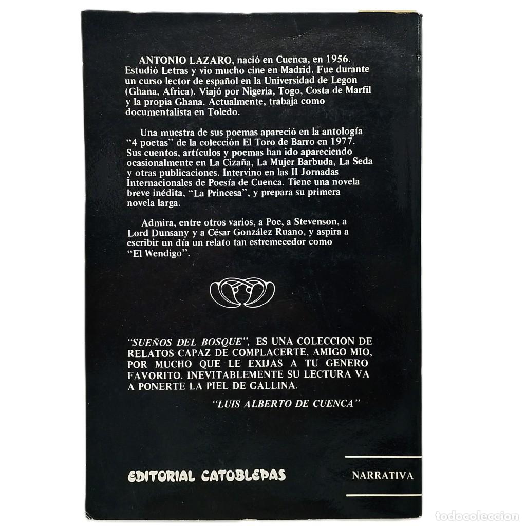 Libros de segunda mano: SUE&Ntilde;OS DEL BOSQUE. L&aacute;zaro, Antonio (Dedicado) - Foto 2