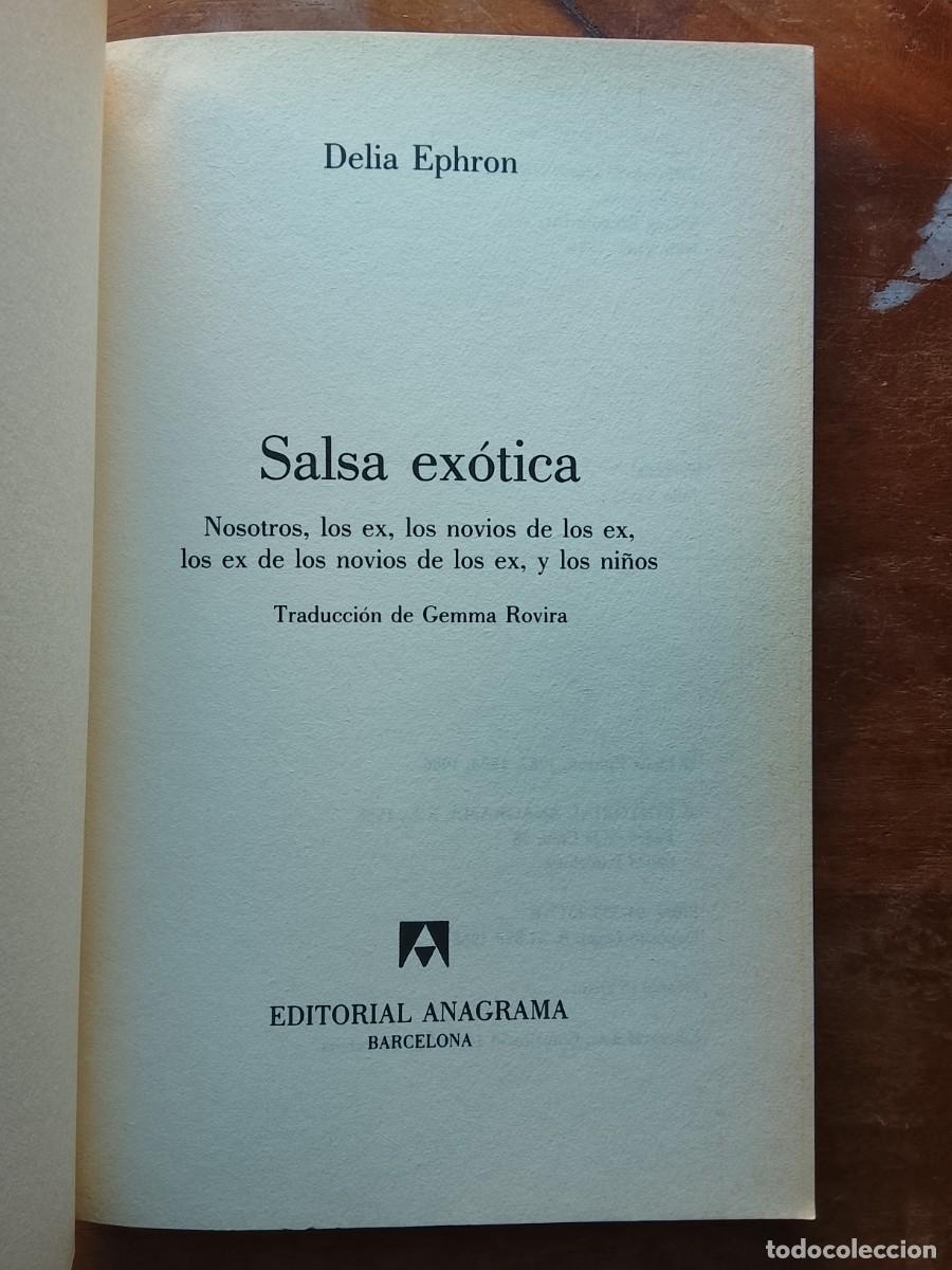 Libros de segunda mano: Salsa ex&oacute;tica. Delia Ephron - Foto 2