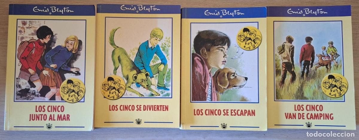 Second hand books: LOS CINCO JUNTO AL MAR. LOS CINCO SE DIVIERTEN. LOS CINCO SE ESCAPAN. LOS CINCO VAN DE CAMPING. 4 LI