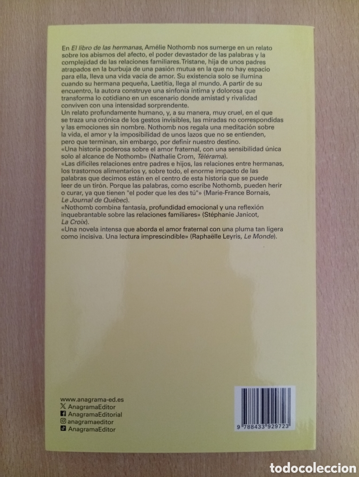 Libros de segunda mano: EL LIBRO DE LAS HERMANAS. Am&eacute;lie Nothomb. Anagrama - Foto 3