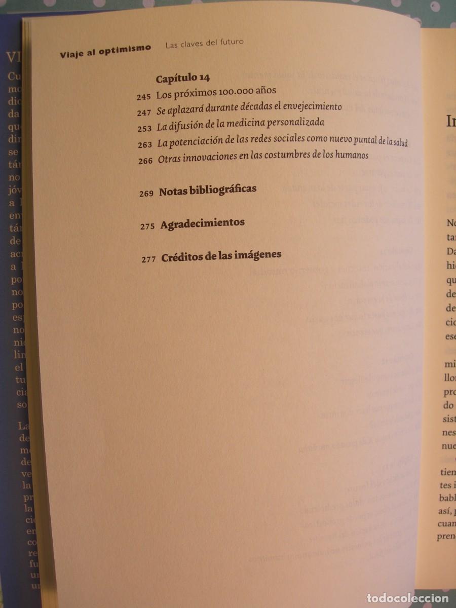 Libros de segunda mano: VIAJE AL OPTIMISMO / EDUARDO PUNSET / - Foto 4