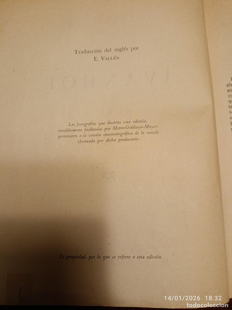 Libros de segunda mano: Ivanhoe. Walter Scott - Foto 2