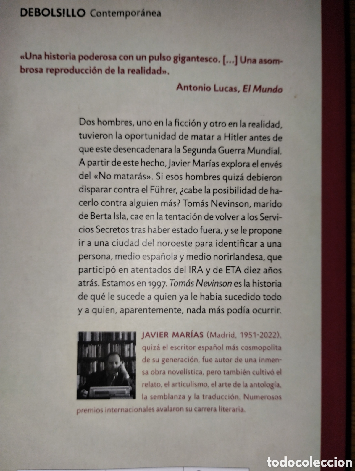 Libros de segunda mano: TOM&Aacute;S NEVINSON, DE JAVIER MAR&Iacute;AS - Foto 2