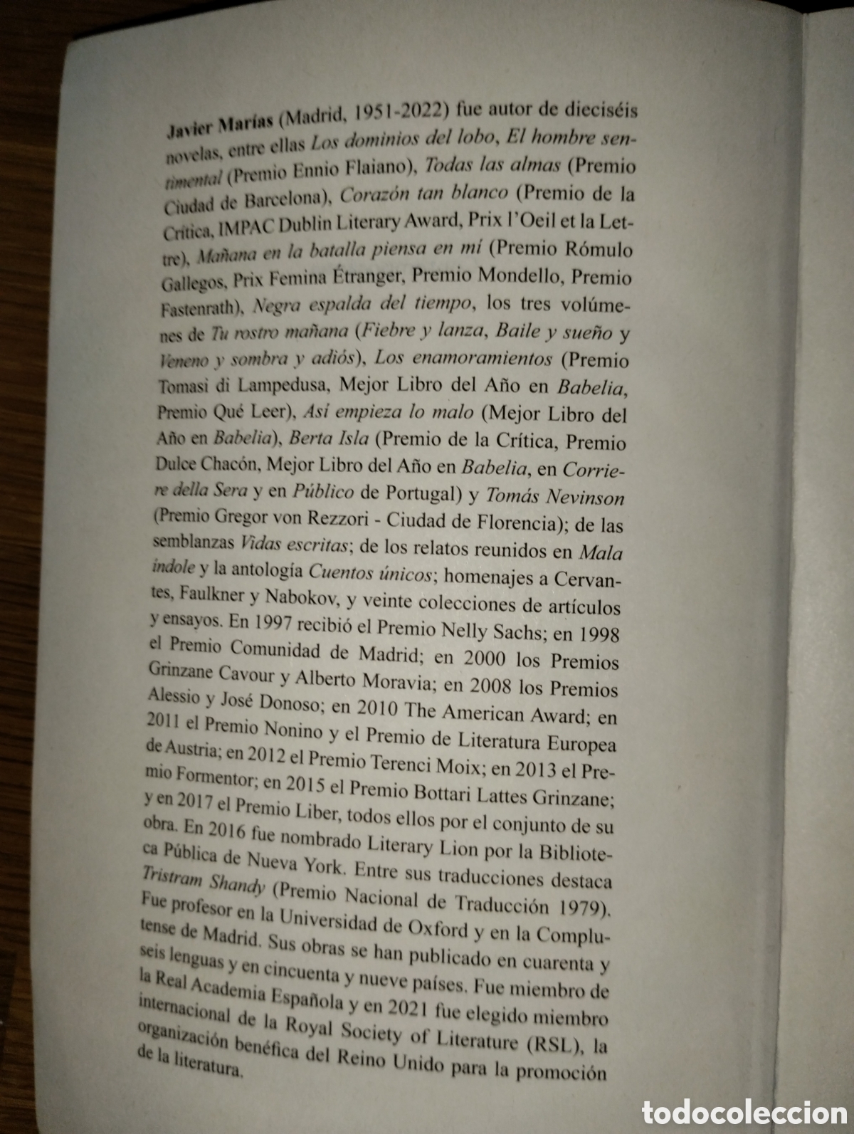 Libros de segunda mano: TOM&Aacute;S NEVINSON, DE JAVIER MAR&Iacute;AS - Foto 3
