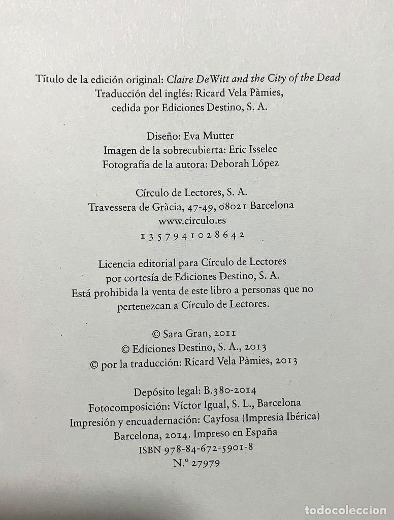 Libros de segunda mano: CLAIRE DEWITT Y LA CIUDAD DE LOS MUERTOS - CIRCULO DE LECTORES - Foto 3