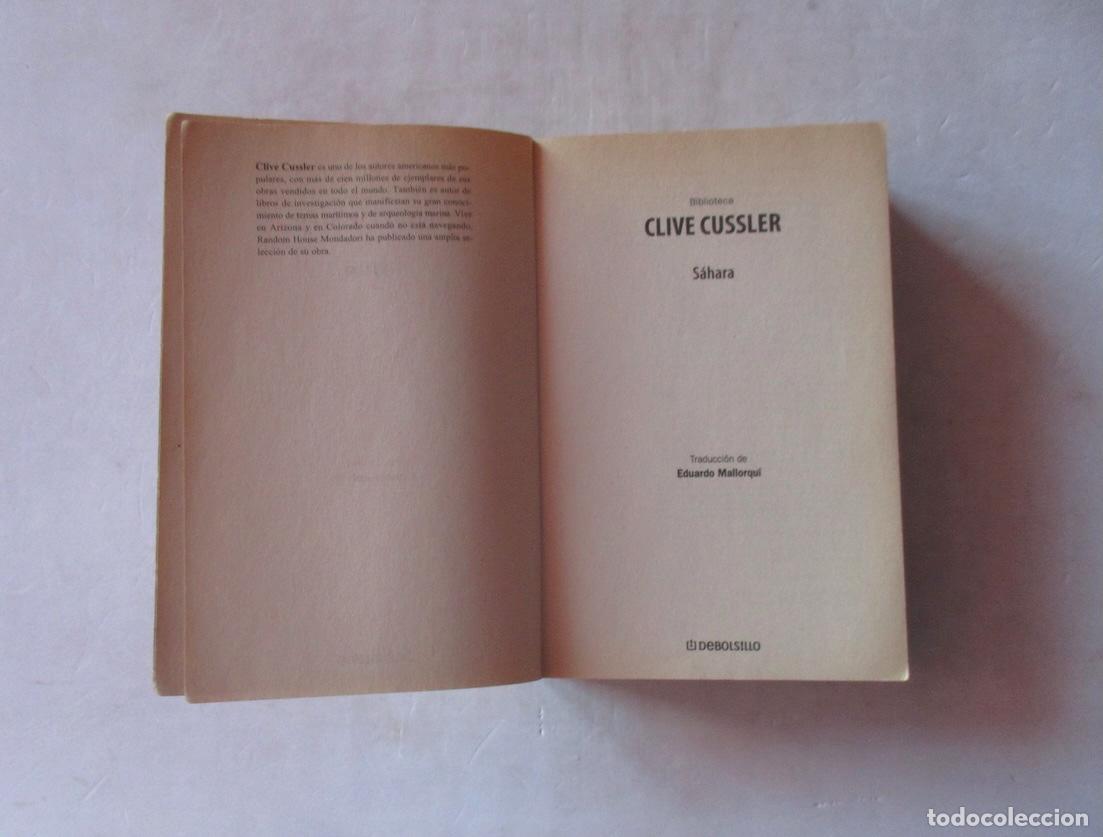 Libros de segunda mano: SAHARA - CLIVE CUSSLER - Foto 2