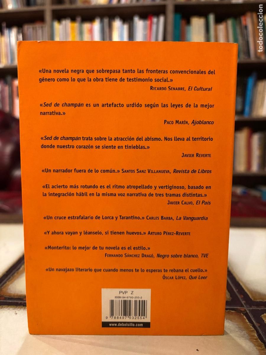 Libros de segunda mano: Sed de champ&aacute;n. Montero Glez. - Foto 2