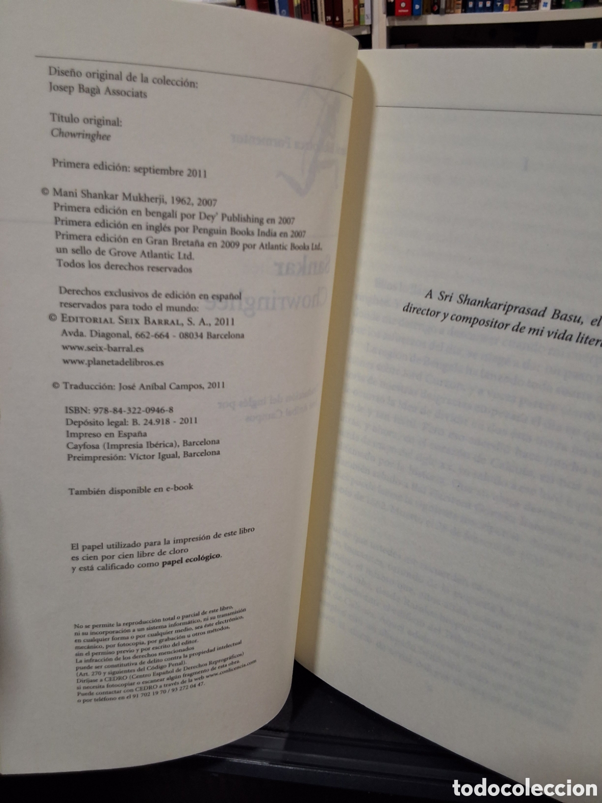 Libros de segunda mano: CHOWRINGHEE - SANKAR - ENV&Iacute;O DESDE 2,50&euro; - Foto 5