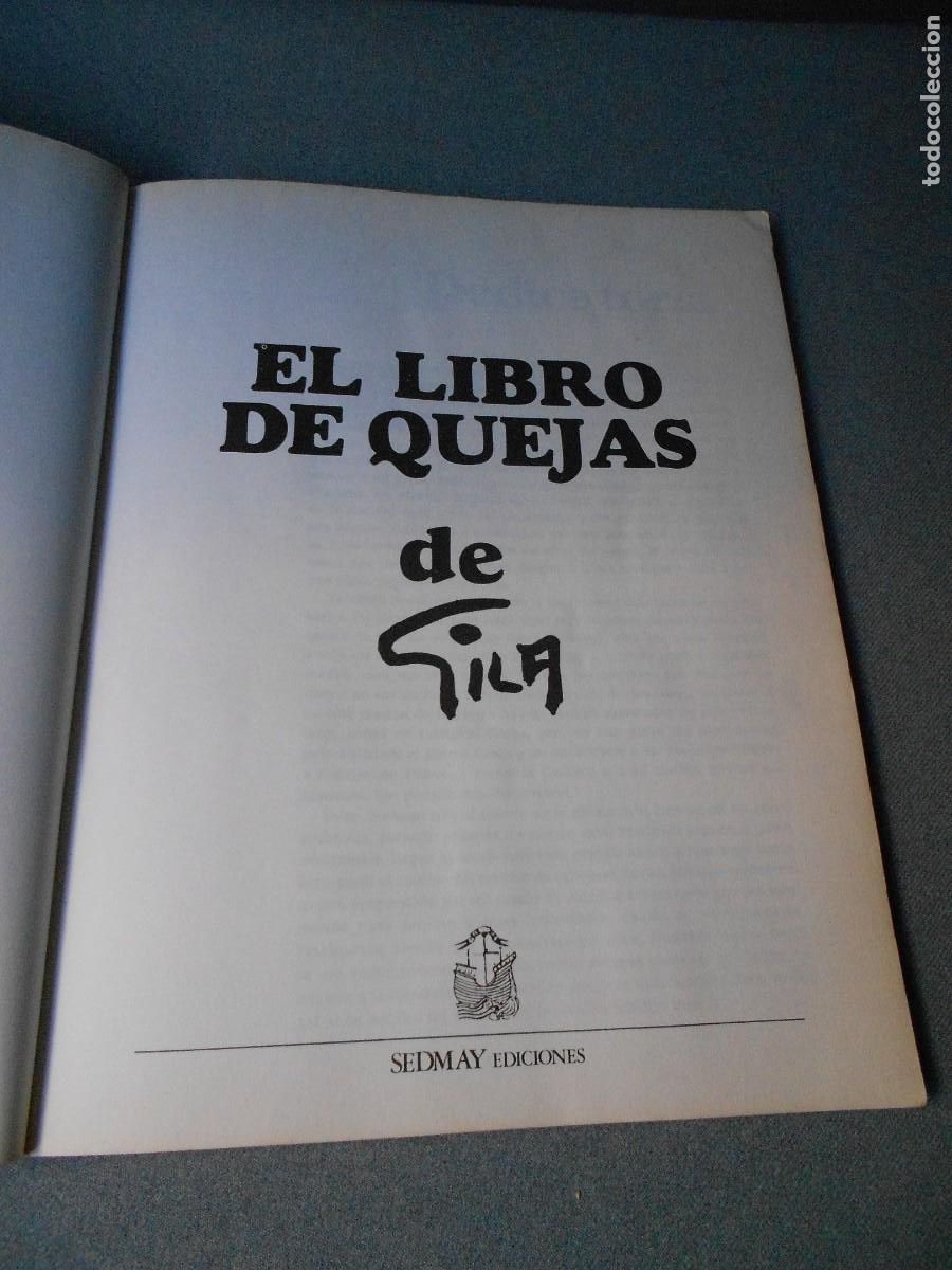 Libros de segunda mano: EL LIBRO DE QUEJAS. MIGUEL GILA - Foto 2
