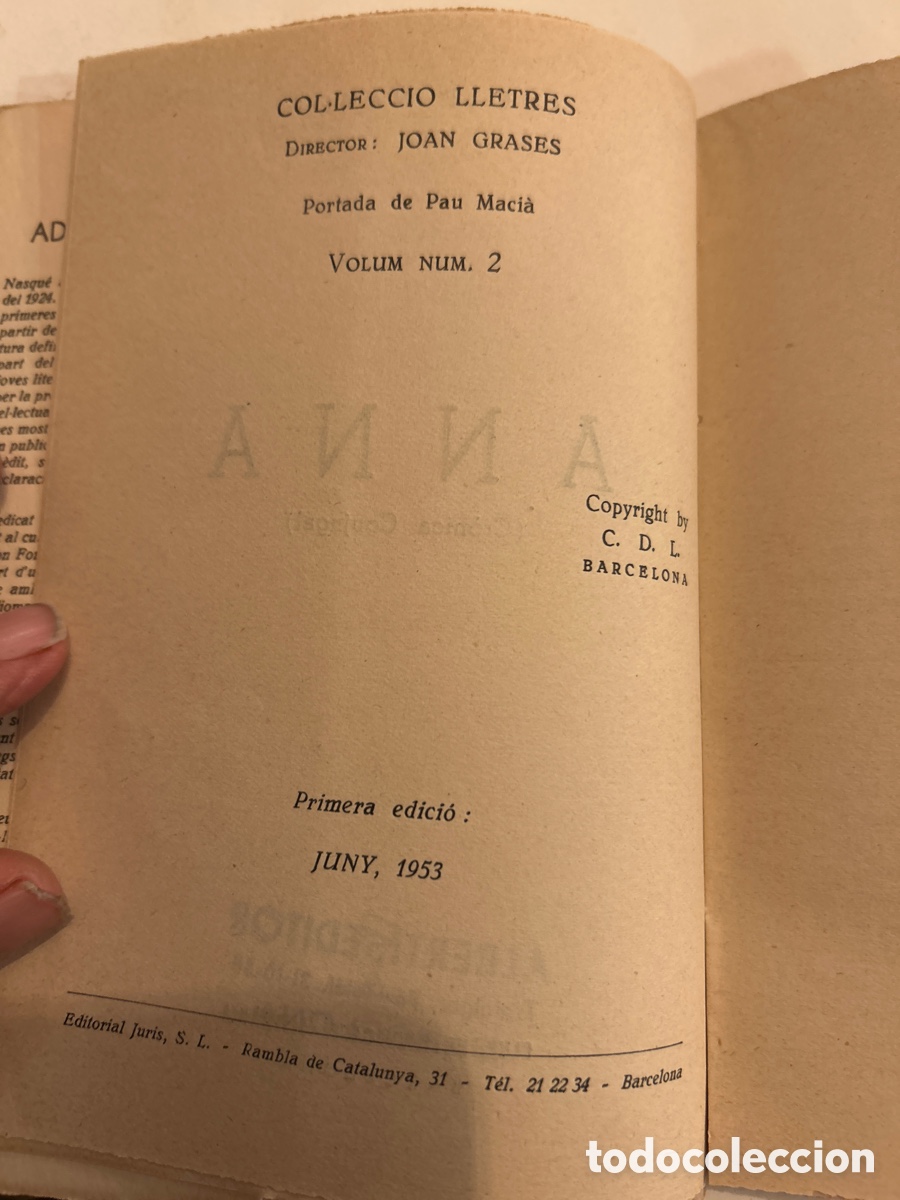 Libros de segunda mano: Anna per Adolf Nanot. C4n - Foto 4