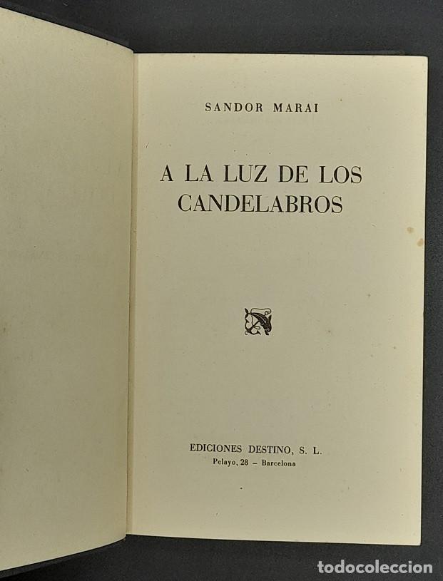 Libros de segunda mano: A la luz de los candelabros - Sandor Marai - Foto 1