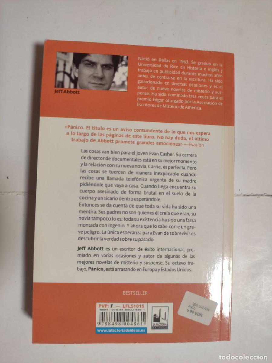 Libros de segunda mano: P&aacute;nico - Jeff Abbott. 1&ordf; edici&oacute;n 2009 - Foto 2