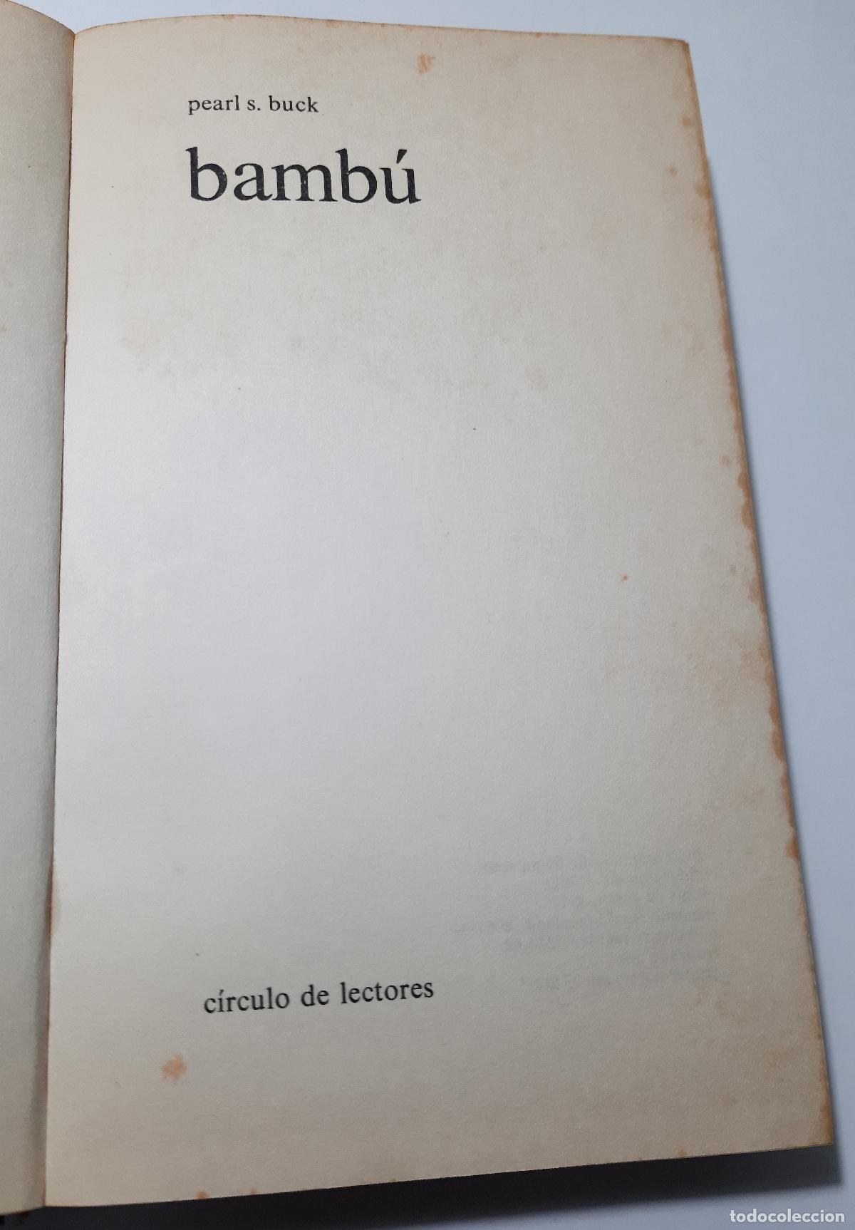 Libros de segunda mano: Bambu - S. Buck, Pearl - Foto 1