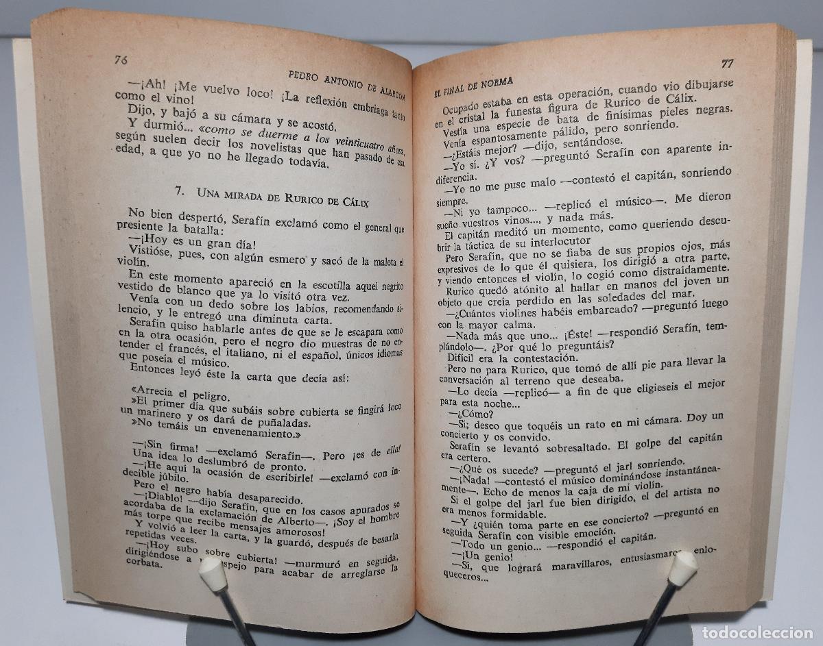Libros de segunda mano: El final de Norma - de Alarcon, Pedro Antonio - Foto 2