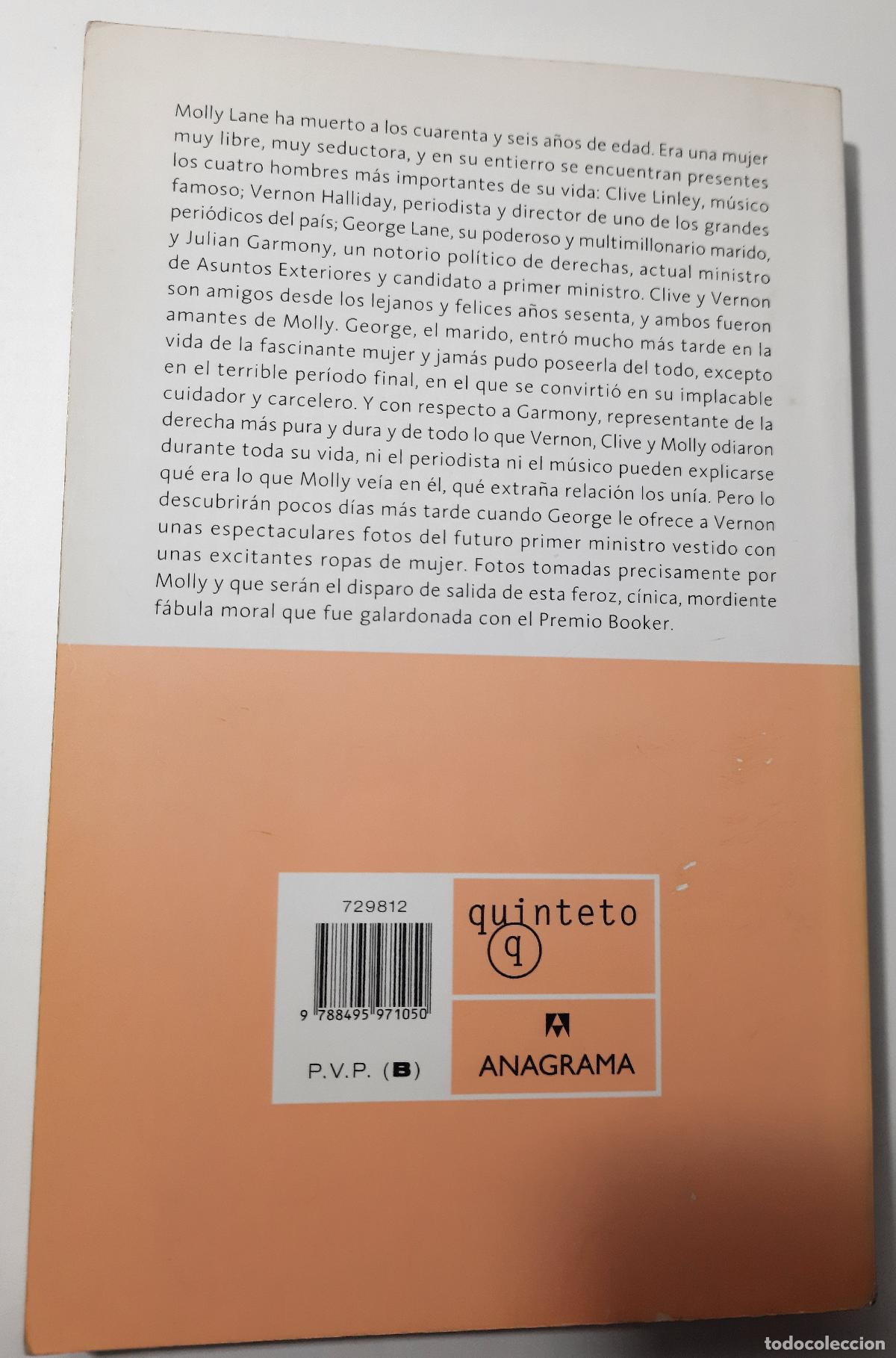 Libros de segunda mano: Amsterdam - McEwan, Ian - Foto 2
