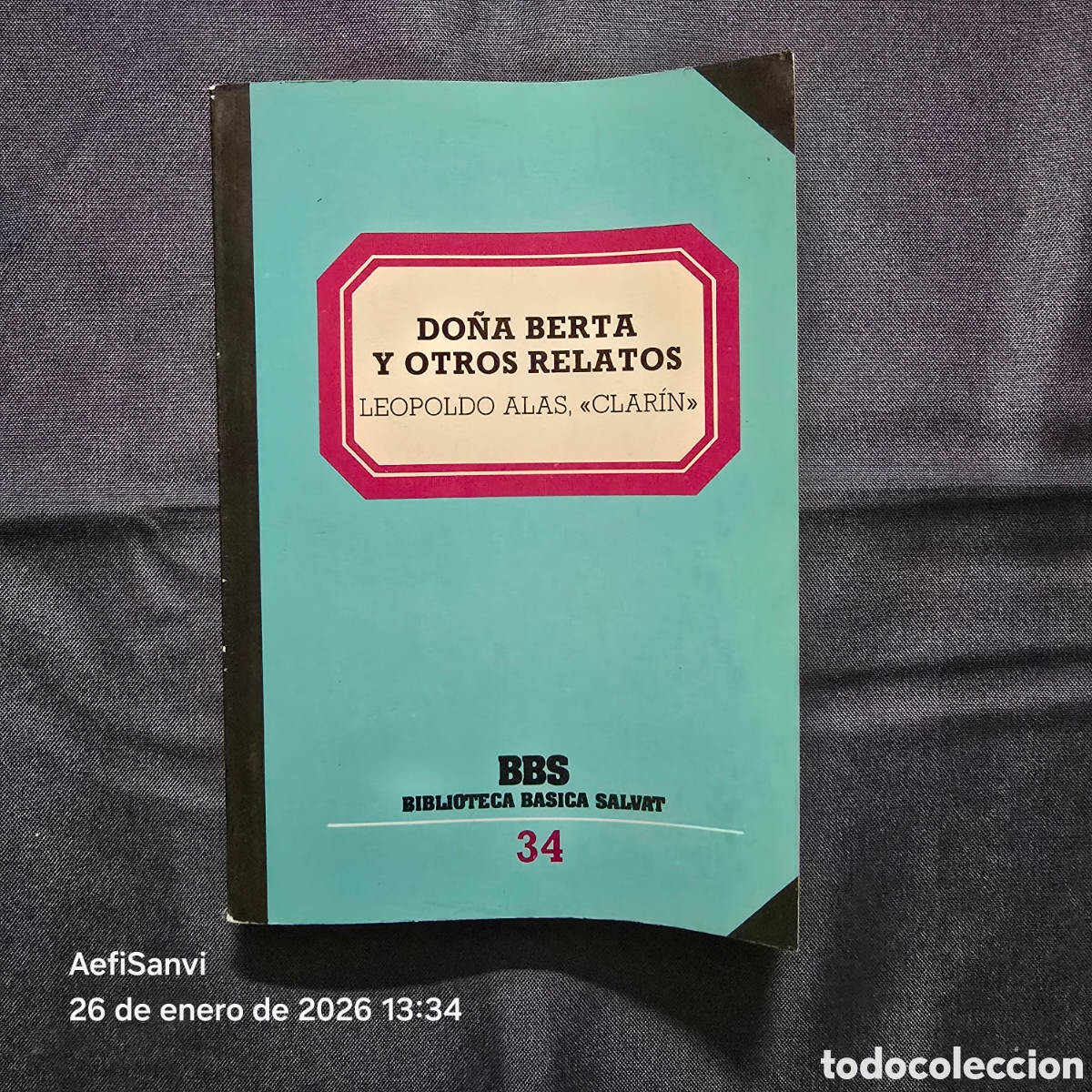 Libros de segunda mano: BBS 34: DO&Ntilde;A BERTA Y OTROS RELATOS (LEOPOLDO ALAS CLAR&Iacute;N) (BIBLIOTECA B&Aacute;SICA SALVAT)