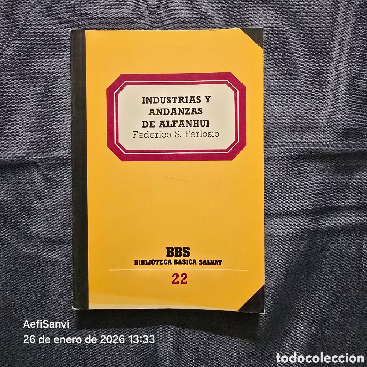 Libros de segunda mano: BBS 22: INDUSTRIAS Y ANDANZAS DE ALFANHUI (FEDERICO S. FERLOSIO) (BIBLIOTECA B&Aacute;SICA SALVAT)