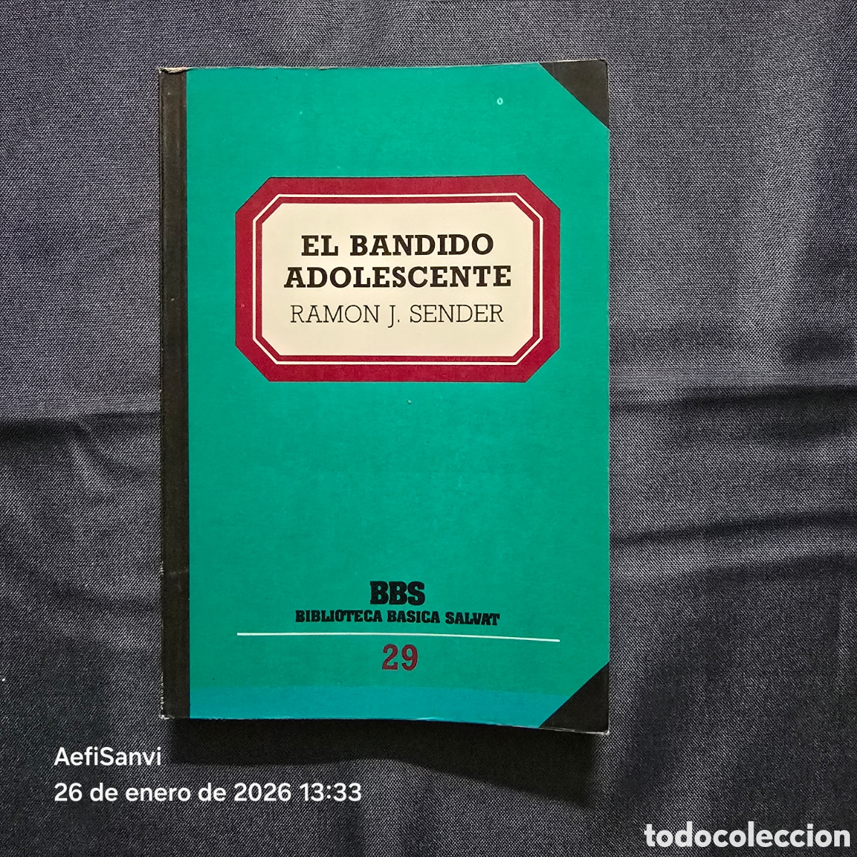 Libros de segunda mano: BBS 29: EL BANDIDO ADOLESCENTE (RAMON J. SENDER) (BIBLIOTECA B&Aacute;SICA SALVAT)