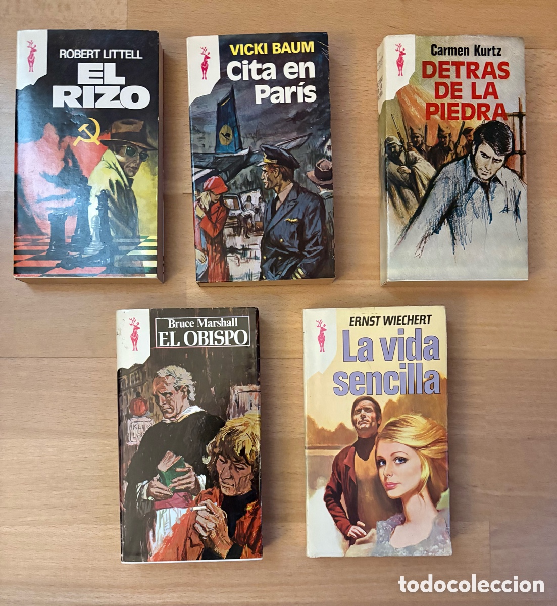 Libros de segunda mano: (L609) Lote de 5 novelas completas &ndash; Colecci&oacute;n &ldquo;Libros Reno&rdquo; (Plaza y Jan&eacute;s S.A.)
