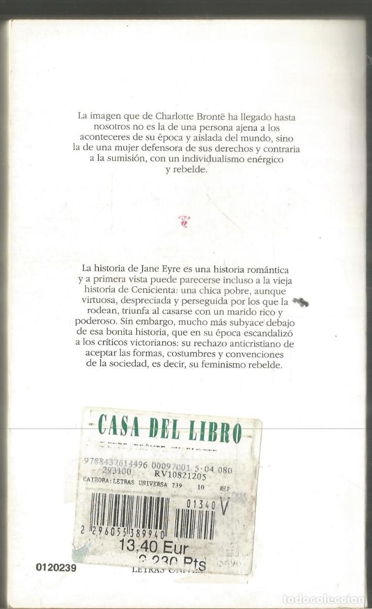 Libros de segunda mano: CHARLOTTE BRONTE. JANE EYRE. CATEDRA - Foto 2