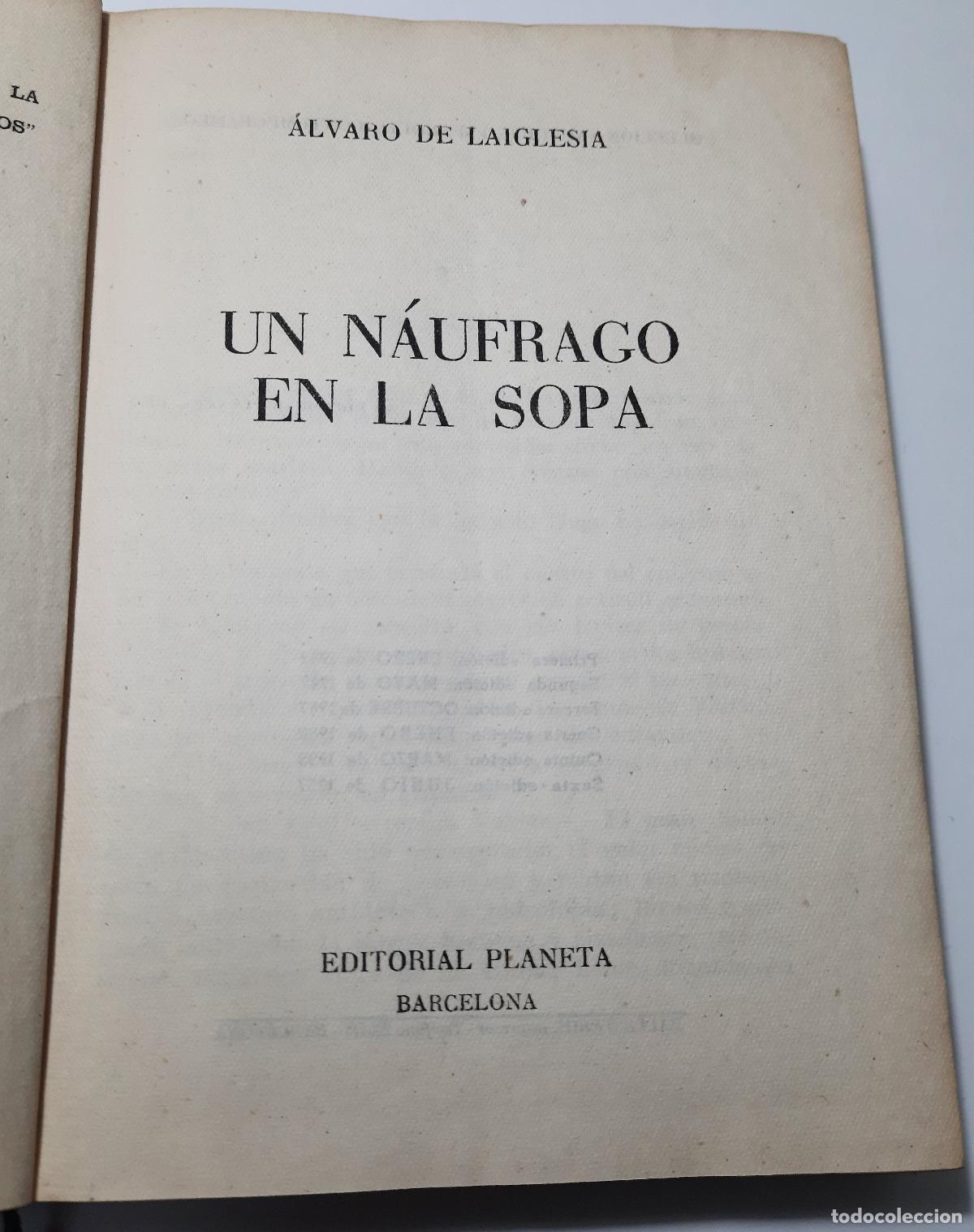 Livres d'occasion: Un naufrago en la sopa - de Laiglesia, Alvaro