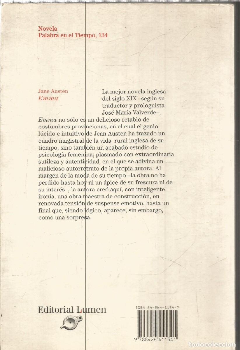 Libros de segunda mano: JANE AUSTEN. EMMA. LUMEN. - Foto 2