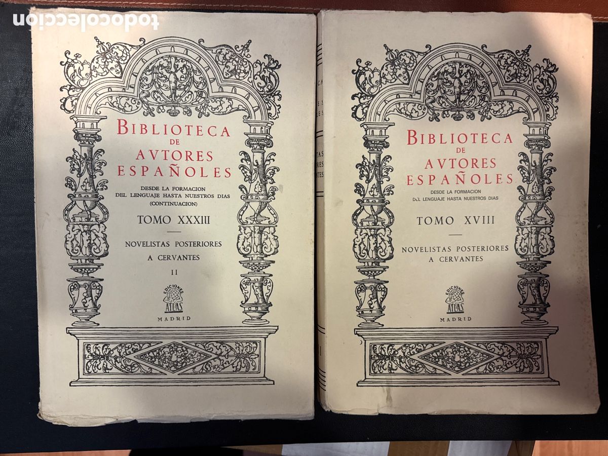 Libros de segunda mano: NOVELISTAS posteriores a Cervantes: [Tomos I y II]: (Biblioteca de Autores Espa&ntilde;oles; 18 y 33)