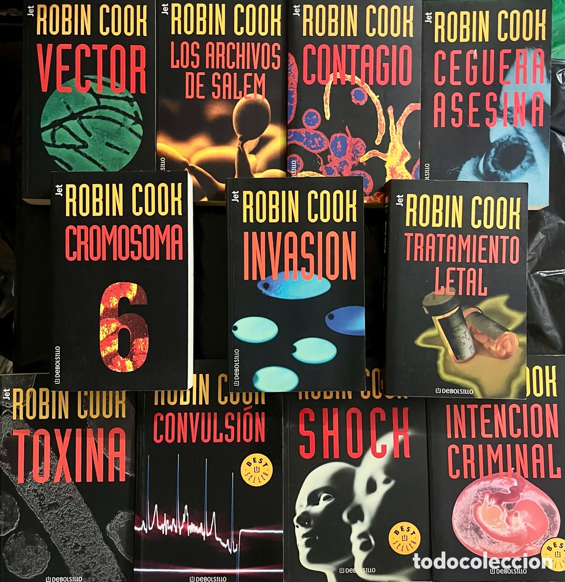 Libri di seconda mano: LOTE 11 LIBROS ROBIN COOK SUSPENSE INVASI&Oacute;N CROMOSOMA 6 CONTAGIO TOXINA SHOCK